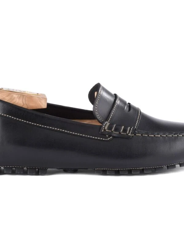 Mocassin été Homme Cuir Noir - FERGUSON