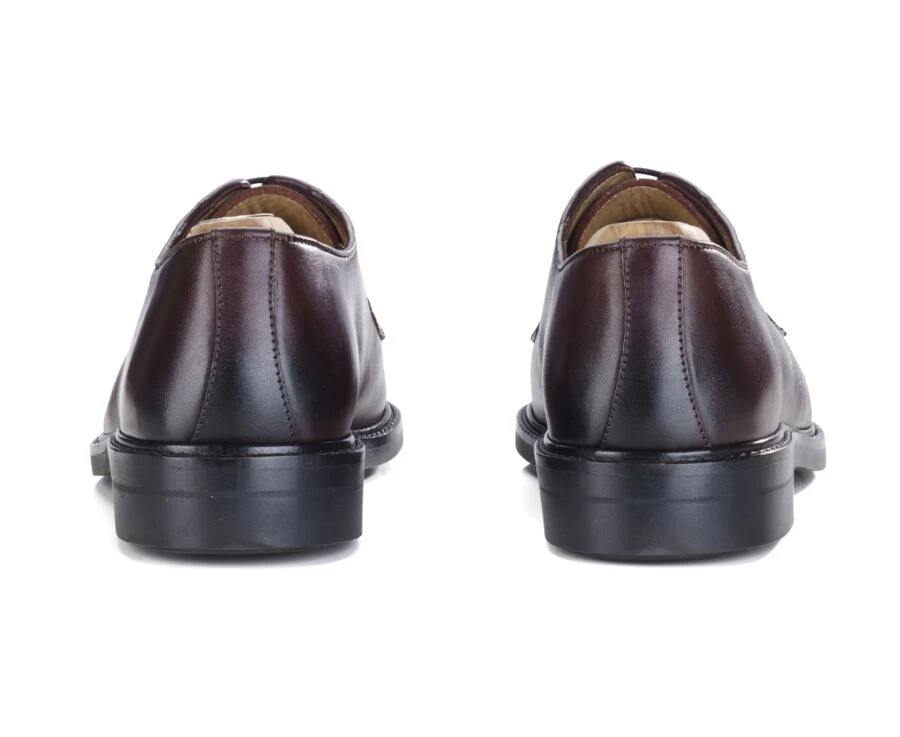 Derbies Homme Cuir Chocolat Foncé Semelle Gomme - MONTEREY CLASSIC GOMME CITY 4 Derbies Homme Cuir Chocolat Foncé Semelle Gomme - MONTEREY CLASSIC GOMME CITY – Image 4