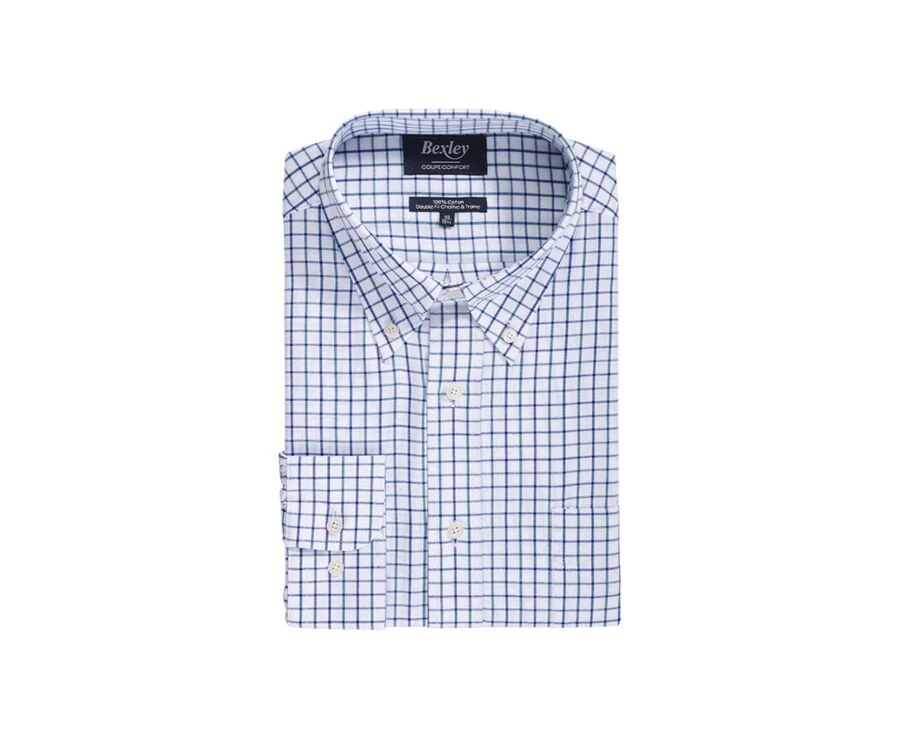 Chemise Flanelle Carreaux Bleus Et Verts - LINDSAY 4 Chemise Flanelle Carreaux Bleus Et Verts - LINDSAY – Image 4