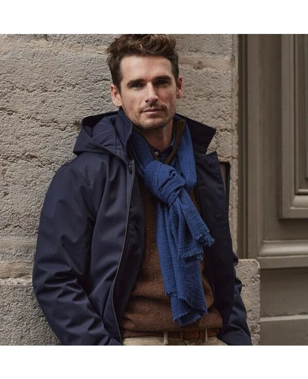 Echarpe Fine En Laine Et Soie Encre