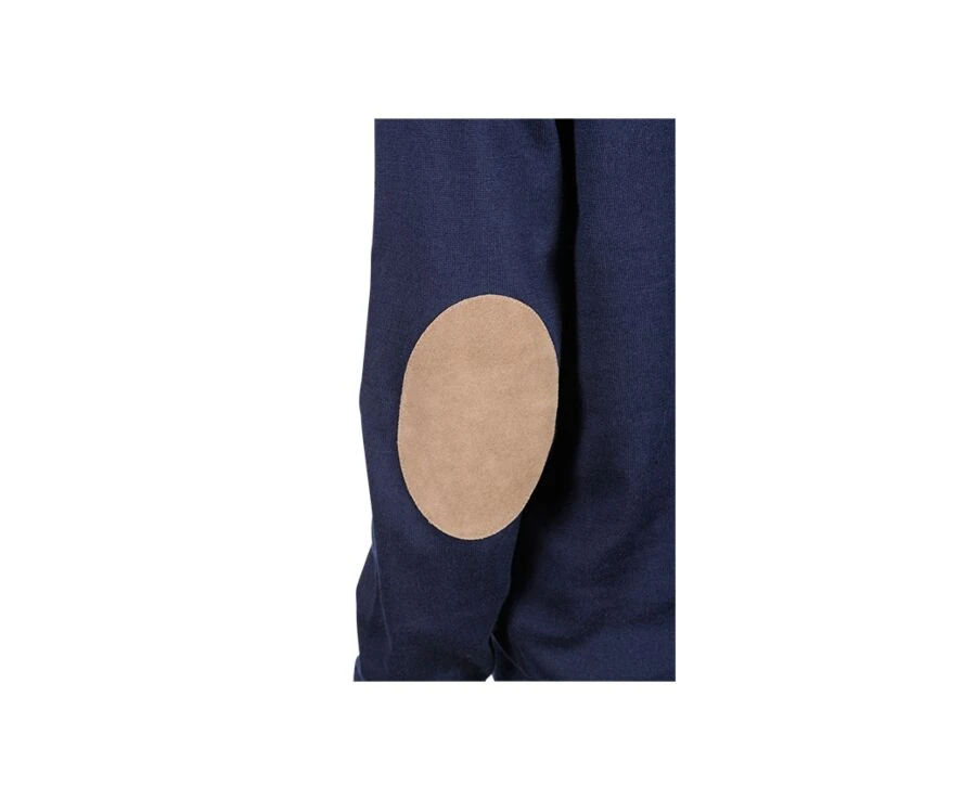 Pull Fin Coton Bio/cachemire Col V Navy - VADIM 5 Pull Fin Coton Bio/cachemire Col V Navy - VADIM – Image 5