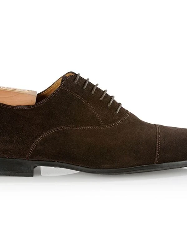 Richelieu Homme Velours Brun Semelle Gomme - LENNOX GOMME URBAN