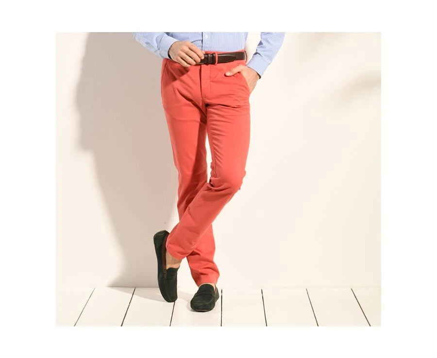 Pantalon Chino Homme Corail - KYRK 1 Pantalon Chino Homme Corail - KYRK