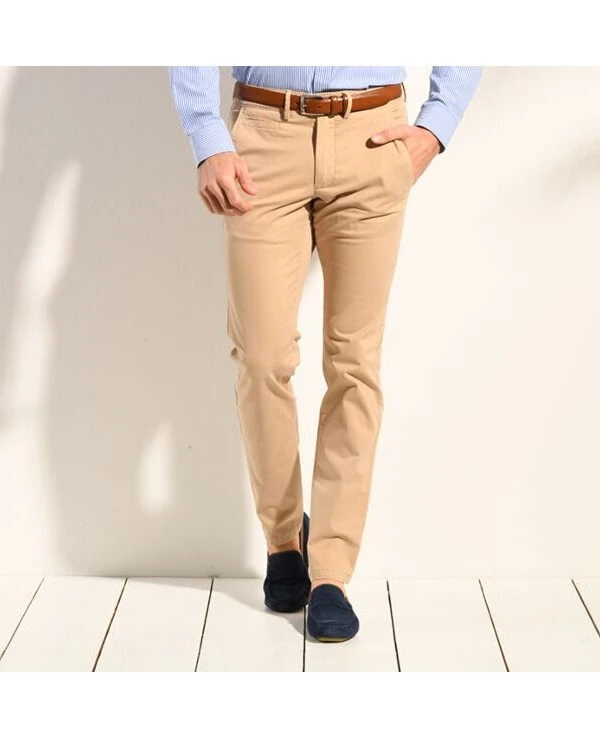 Pantalon Chino Homme Beige Foncé - KYRK