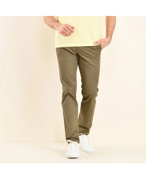 Pantalon Chino Homme Olive Foncé - KYRK