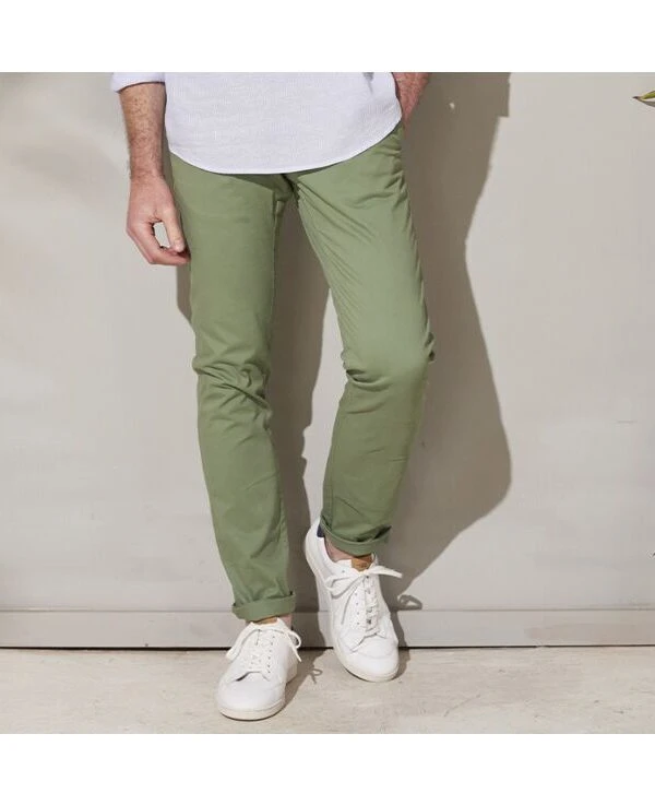 Pantalon Chino Homme Vert Sauge - KYRK