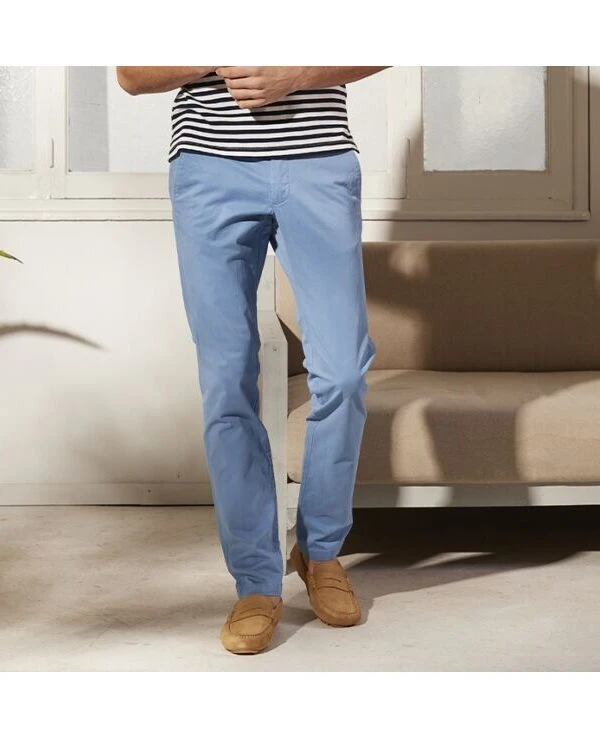 Pantalon Chino Homme Bleu Givré - KYRK