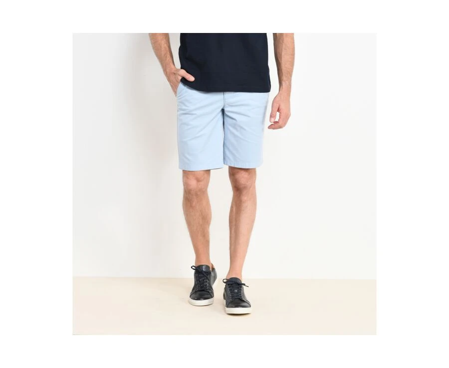 Bermuda Chino Homme Bleu Clair - BARRY 1 Bermuda Chino Homme Bleu Clair - BARRY