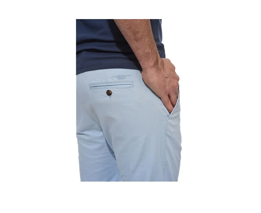 Bermuda Chino Homme Bleu Clair - BARRY 4 Bermuda Chino Homme Bleu Clair - BARRY – Image 4