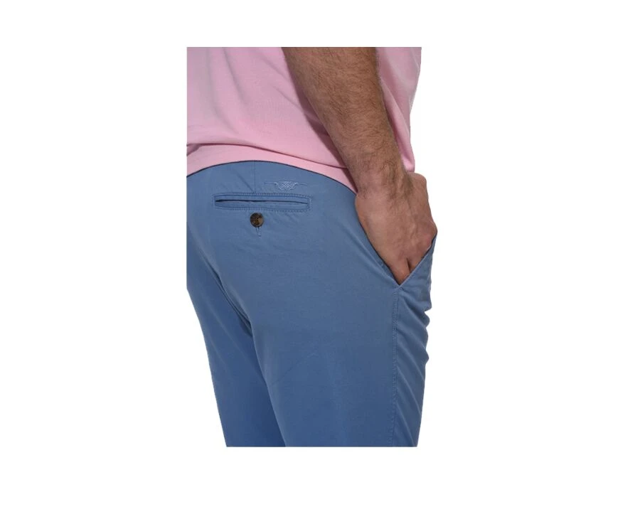 Bermuda Chino Homme Bleu Moyen - BARRY 4 Bermuda Chino Homme Bleu Moyen - BARRY – Image 4