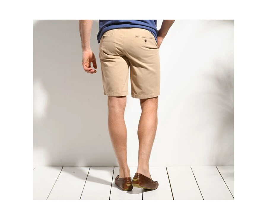 Bermuda Chino Homme Beige Foncé - BARRY 2 Bermuda Chino Homme Beige Foncé - BARRY – Image 2