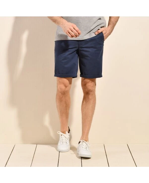 Bermuda Chino Homme Navy Denim - BARRY