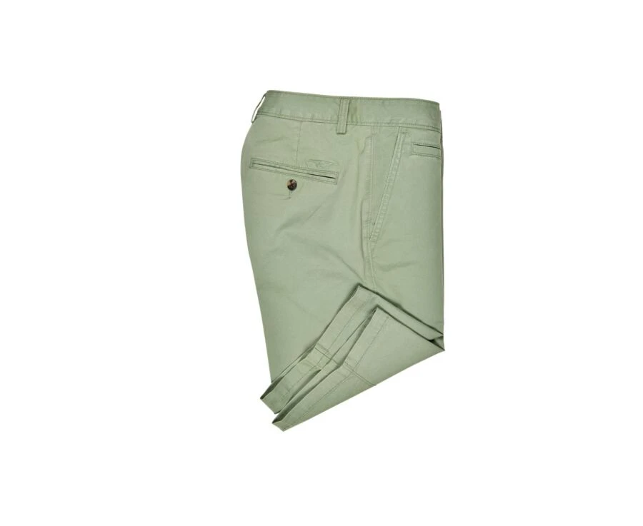 Bermuda Chino Homme Vert Sauge - BARRY 4 Bermuda Chino Homme Vert Sauge - BARRY – Image 4
