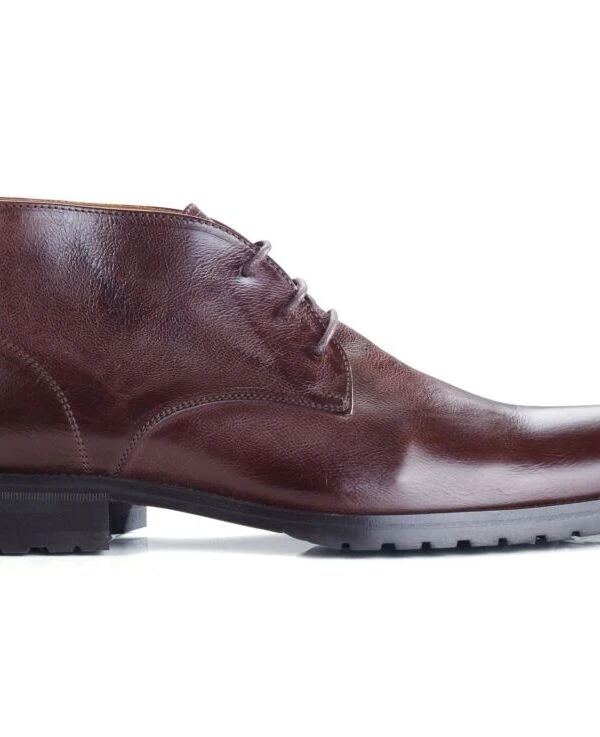 Desert Boots Homme Chocolat Patiné - WARWICK GOMME