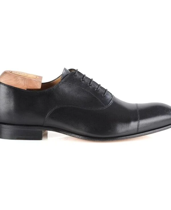 Richelieu Homme Noir II Semelle Cuir - BRISBURY
