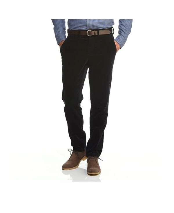 Pantalon Chino Velours Côtelé Homme Bleu Nuit - NORMAN