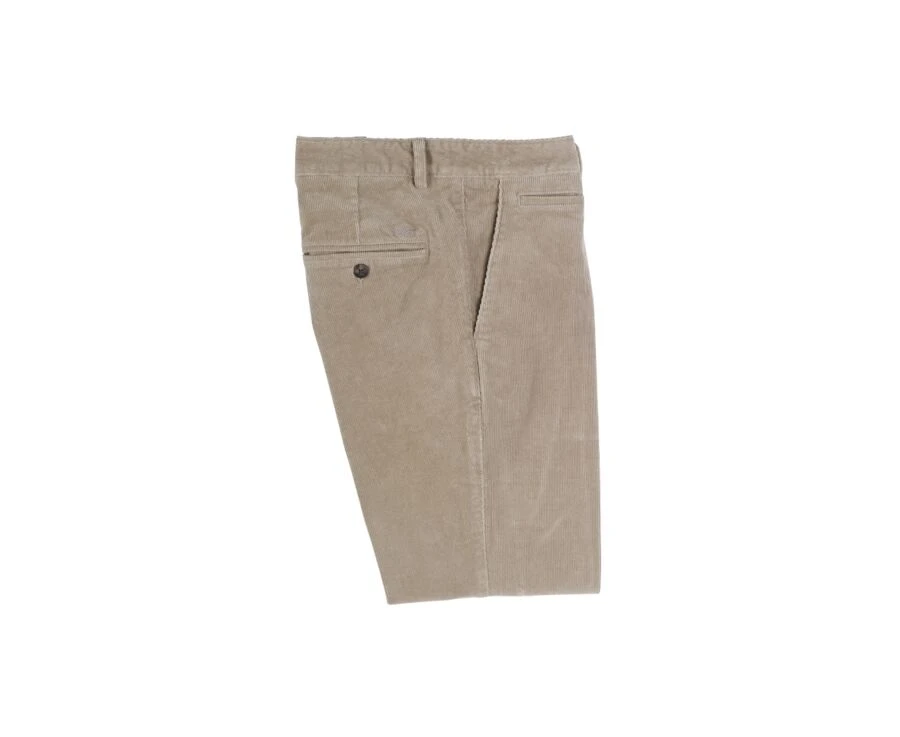 Pantalon Chino Velours Côtelé Homme Olive Clair - NORMAN 5 Pantalon Chino Velours Côtelé Homme Olive Clair - NORMAN – Image 5