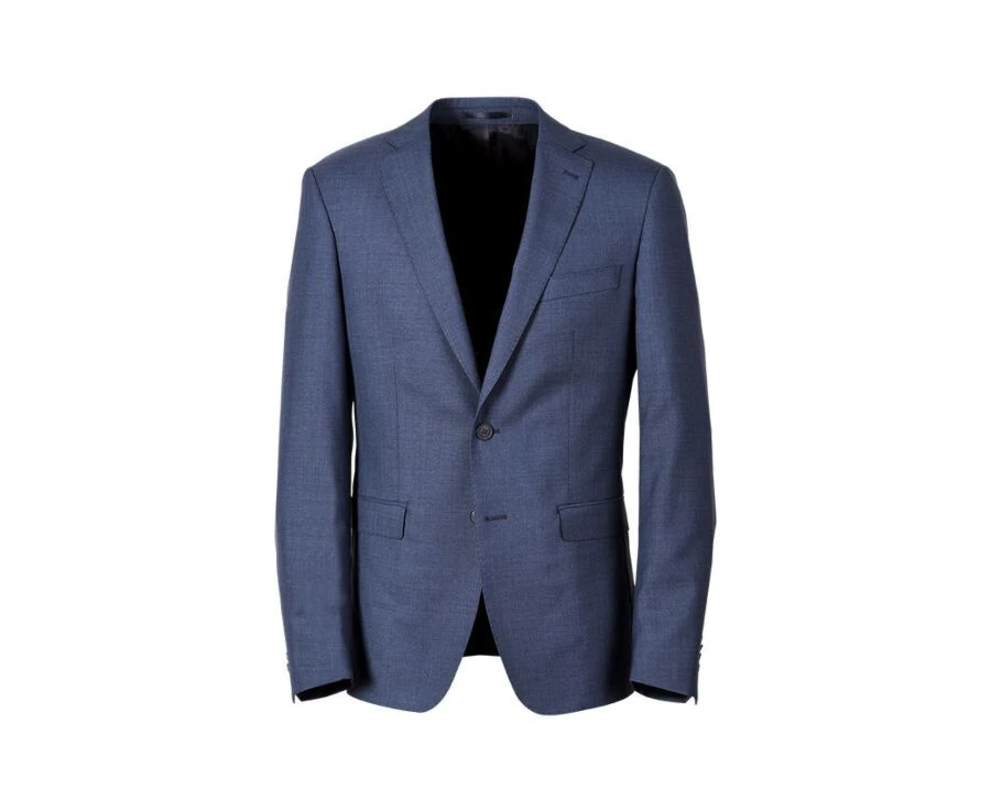 Veste De Costume Homme Bleu Chiné - LAZARE 4 Veste De Costume Homme Bleu Chiné - LAZARE – Image 4