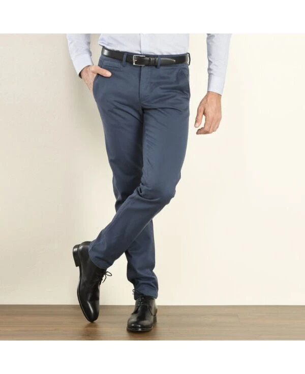 Pantalon Chino Homme Bleu - NIGEL II