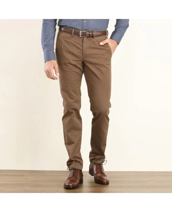 Pantalon Chino Homme Chocolat - NIGEL II
