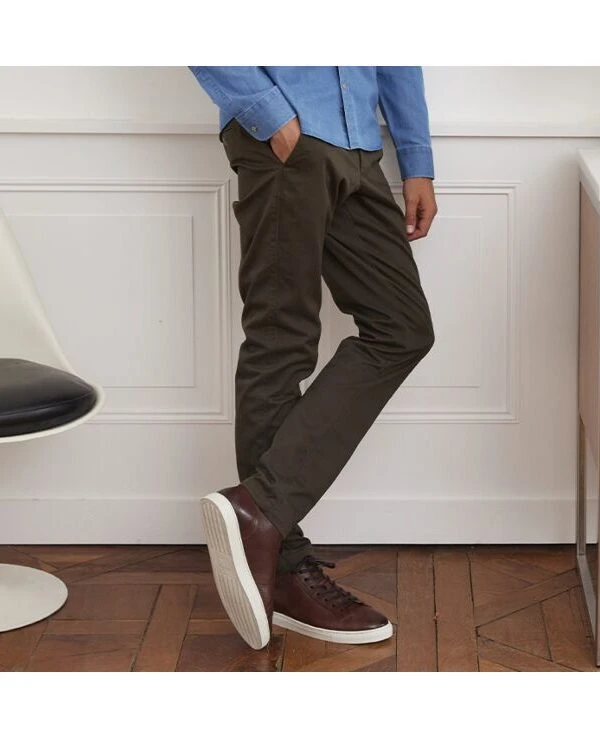 Pantalon Chino Homme Kaki - NIGEL II