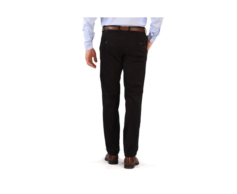 Pantalon Chino Homme Noir - NIGEL II 2 Pantalon Chino Homme Noir - NIGEL II – Image 2