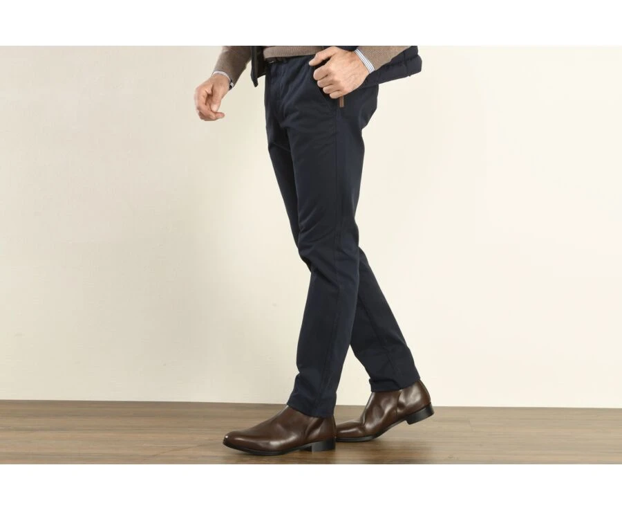Pantalon Chino Homme Navy Foncé - NIGEL II 3 Pantalon Chino Homme Navy Foncé - NIGEL II – Image 3