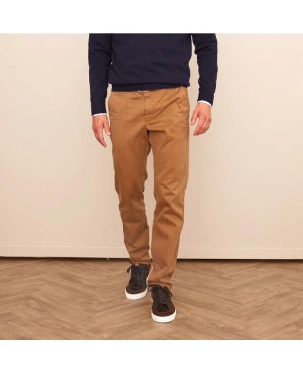 Pantalon Chino Homme Caramel - NIGEL II