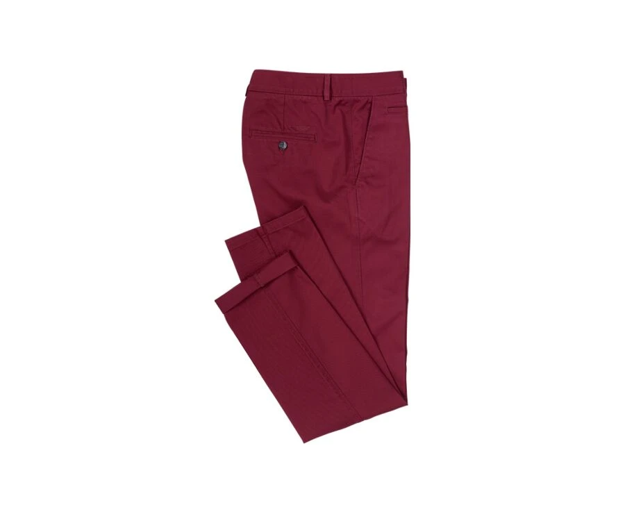 Pantalon Chino Homme Rouge Foncé - NIGEL II 4 Pantalon Chino Homme Rouge Foncé - NIGEL II – Image 4