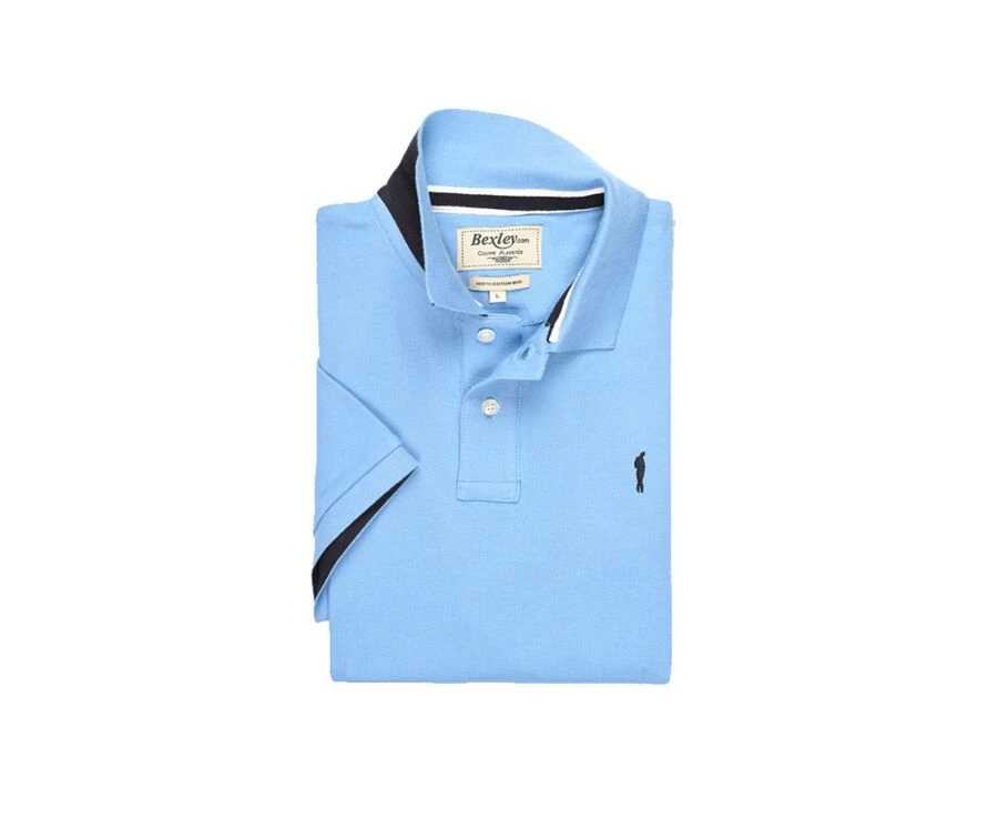 Polo Bleu Moyen Homme - ANDY II 6 Polo Bleu Moyen Homme - ANDY II – Image 6