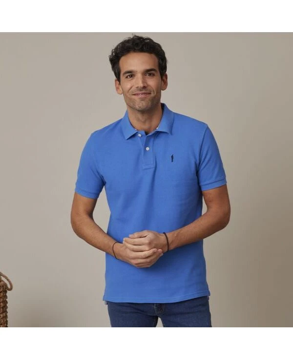 Polo Bleu Denim Homme - ANDY II