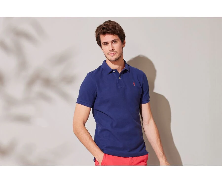 Polo Homme Bleu Navy - ANDY II 1 Polo Homme Bleu Navy - ANDY II
