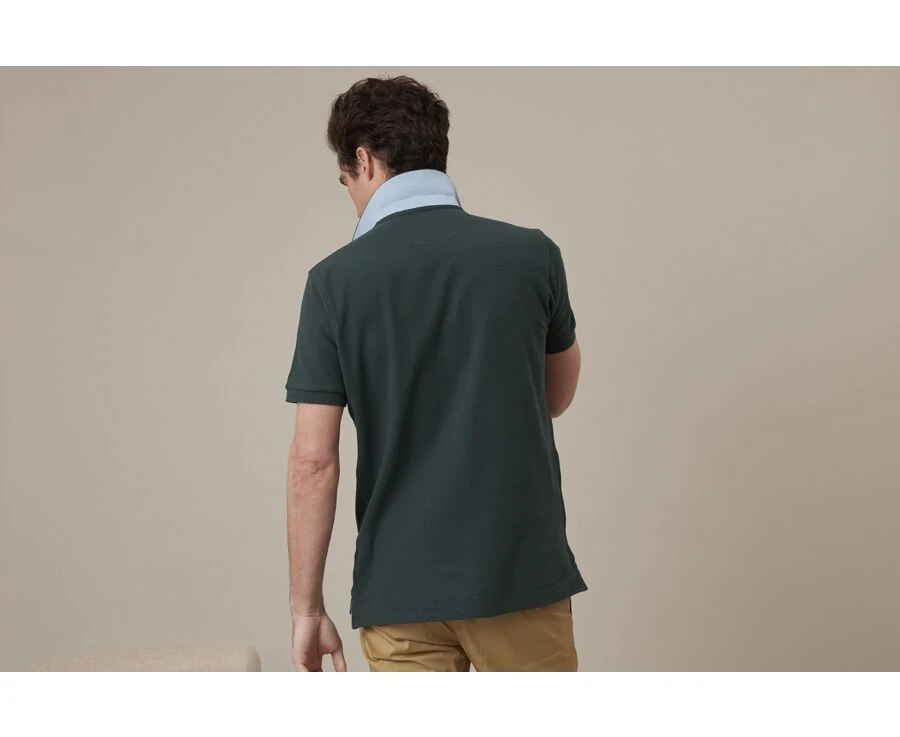 Polo Homme Vert Sombre - ANDY II 2 Polo Homme Vert Sombre - ANDY II – Image 2