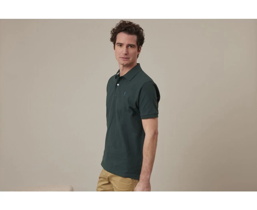 Polo Homme Vert Sombre - ANDY II 3 Polo Homme Vert Sombre - ANDY II – Image 3