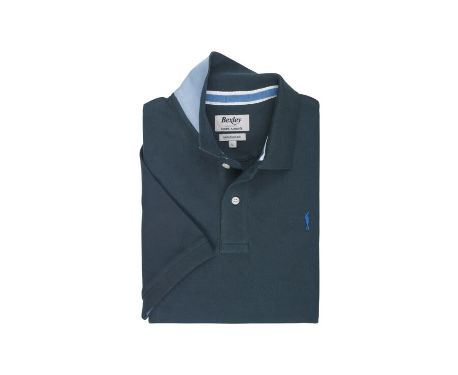 Polo Homme Vert Sombre - ANDY II 4 Polo Homme Vert Sombre - ANDY II – Image 4