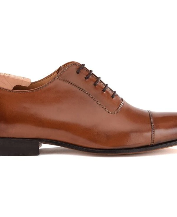 Richelieu Homme Châtaigne Patiné Semelle Cuir - RINGWOOD