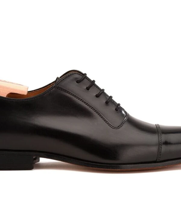 Richelieu Homme Noir Semelle Cuir - RINGWOOD