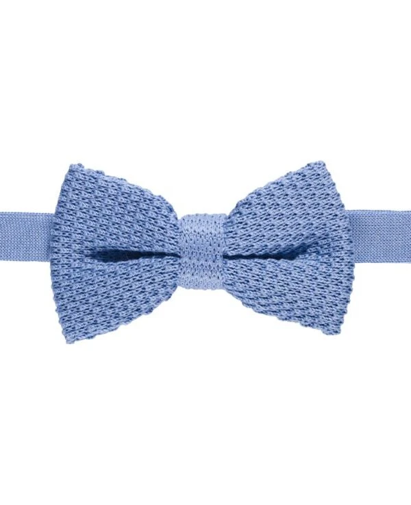 Noeud Papillon Homme Tricot Bleu Ciel