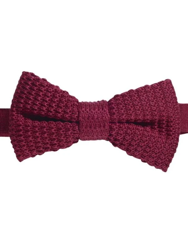 Noeud Papillon Tricot Bordeaux