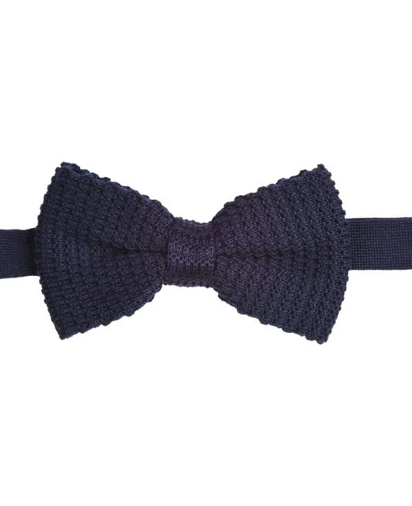 Noeud Papillon Homme Tricot Marine