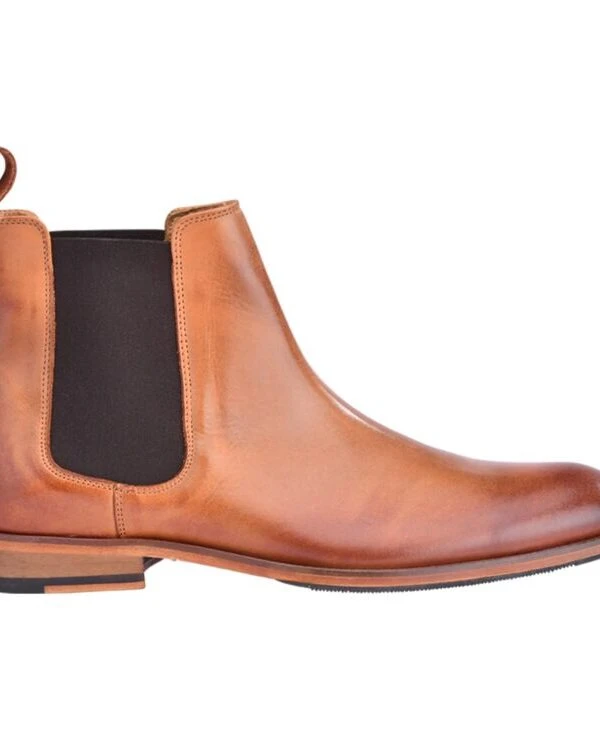 Chelsea Boots Homme Châtaigne Patiné - DAWSON II PATIN
