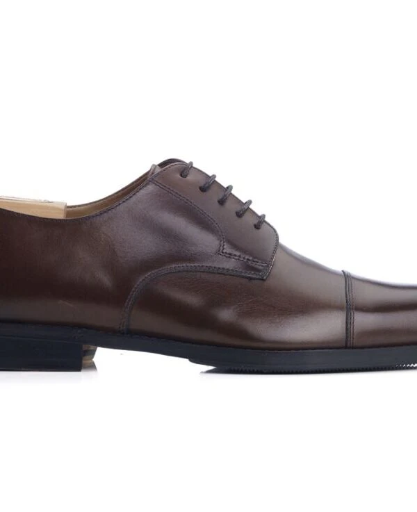 Derbies Homme Chocolat Patiné Semelle Cuir Avec Patin - MAYFAIR CLASSIC PATIN