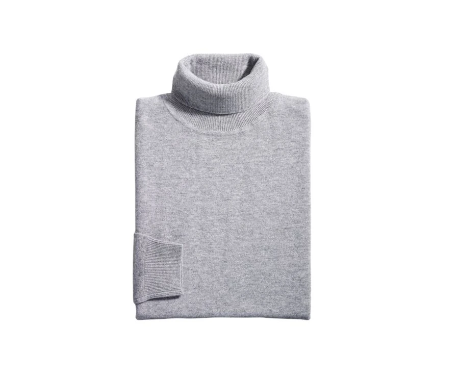 Pull Laine Homme Col Roulé Gris Chiné - EMERIC 4 Pull Laine Homme Col Roulé Gris Chiné - EMERIC – Image 4