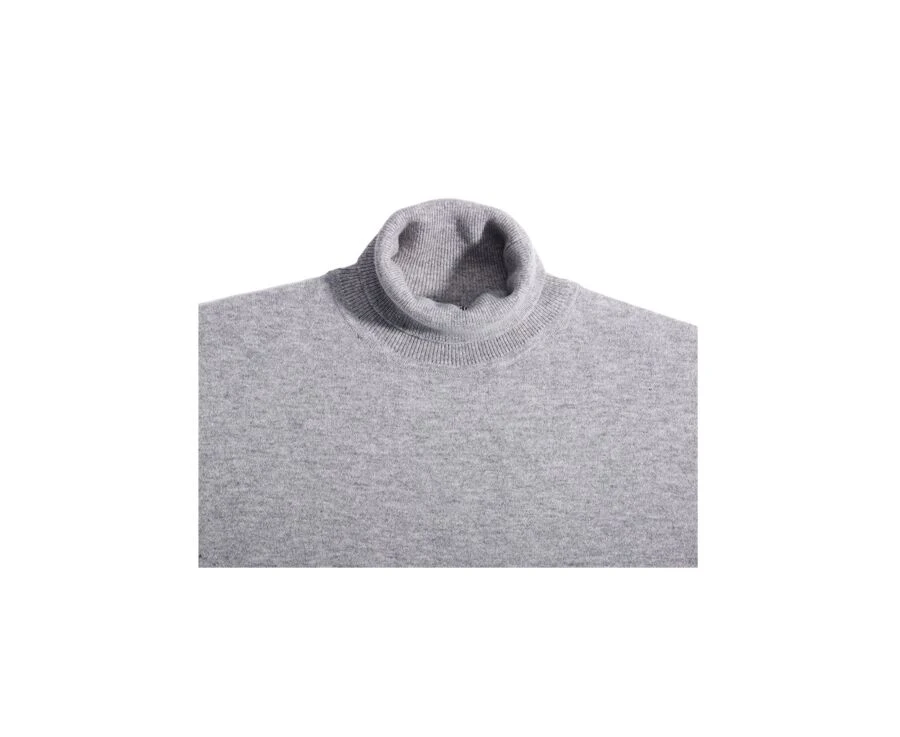 Pull Laine Homme Col Roulé Gris Chiné - EMERIC 5 Pull Laine Homme Col Roulé Gris Chiné - EMERIC – Image 5