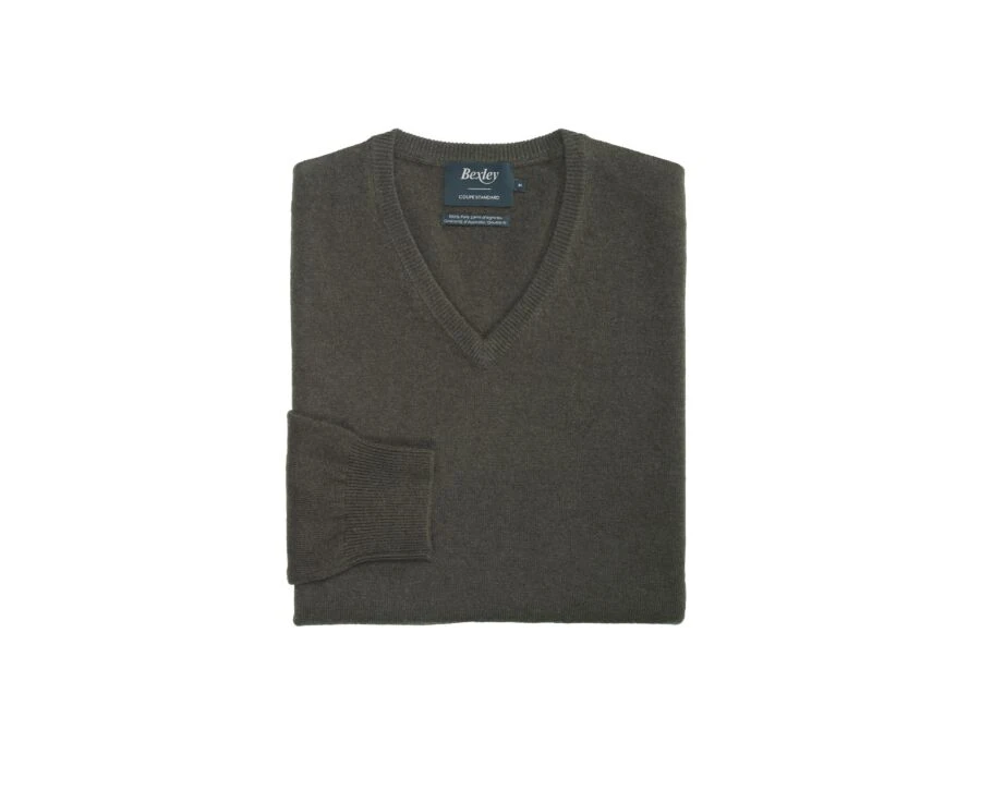 Pull Homme Laine Col V Vert - ELIAN 4 Pull Homme Laine Col V Vert - ELIAN – Image 4