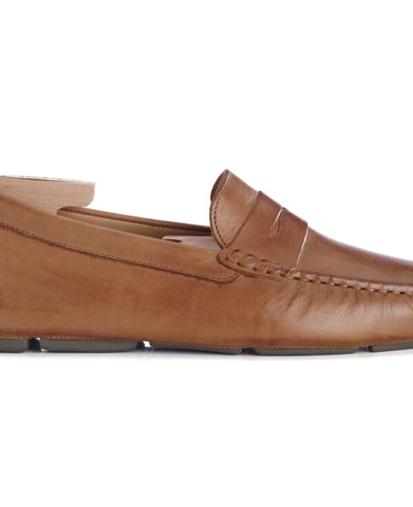 Mocassin Homme été Cognac Patiné - SEACREST II