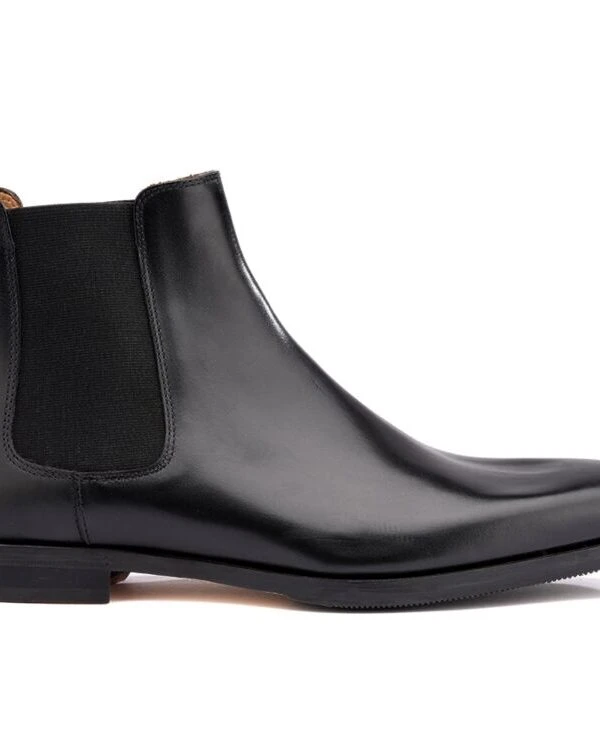 Chelsea Boots Cuir Homme Noir - BERGAME PATIN