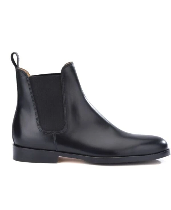 Chelsea Boots Cuir Homme Noir - FLAGER PATIN