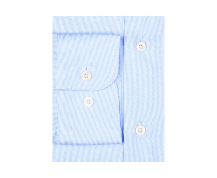 Chemise Coton Bleu Pâle - Col Français - PATERNE CLASSIC 5 Chemise Coton Bleu Pâle - Col Français - PATERNE CLASSIC – Image 5