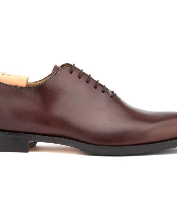 Richelieu Homme Chocolat Semelle Cuir Avec Patin - PETER PATIN